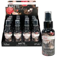 SHE Makeup Matte water setting Spray Bundle of 12 pcs Display