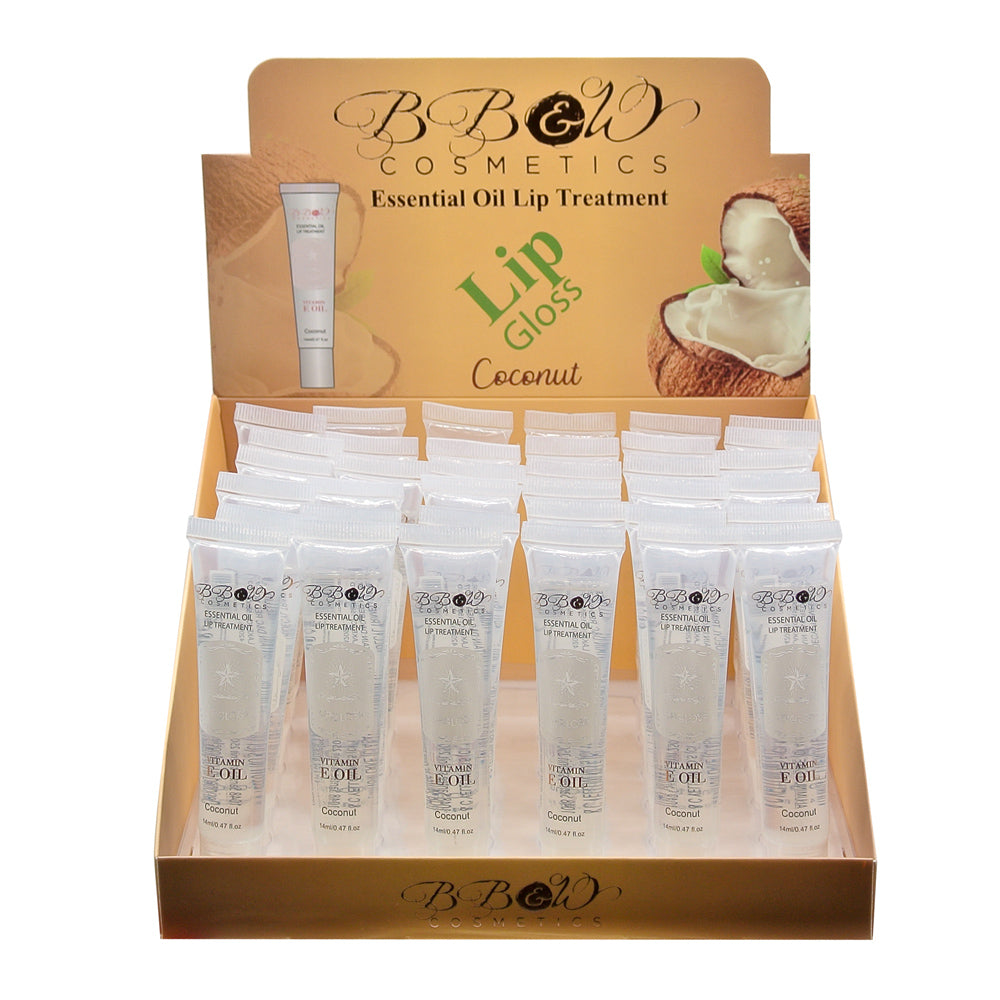 Coconut Lip Gloss Display 36 pcs