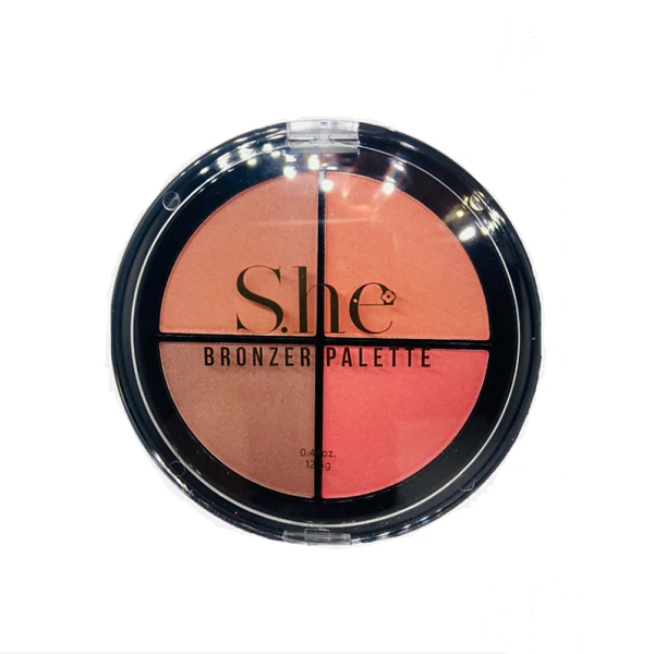 SHE Makeup Bronzer palette 3 shades 12 pc Display