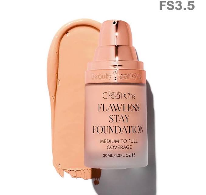 Beauty Creations Flawless Stay Foundation Box of 3 Shades